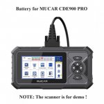 Battery Replacement for MUCAR CDE900PRO Scanner